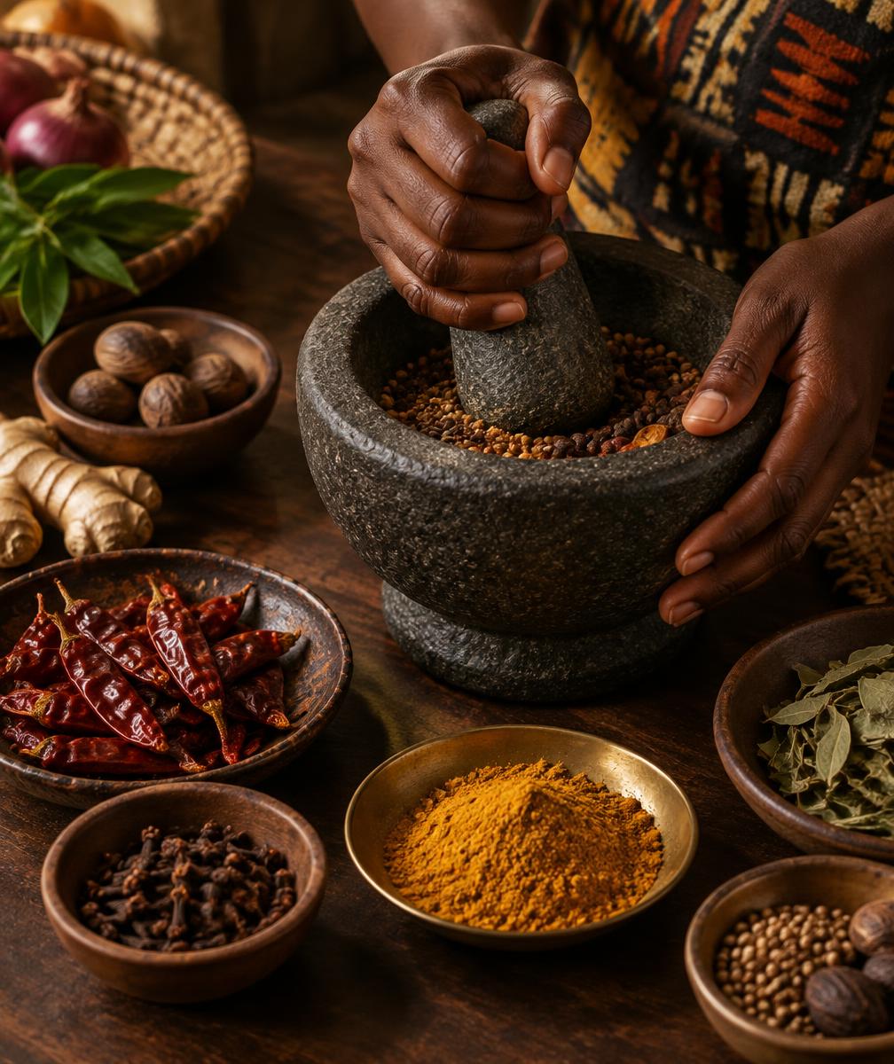 Illustrative single spices styling